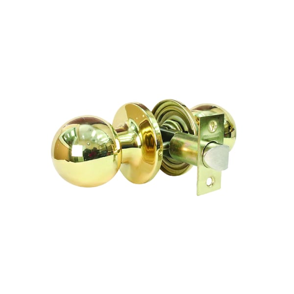 Premier Lock Passage Door Knob, Solid Brass PA03 - main